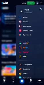 screenshot with 1win app review