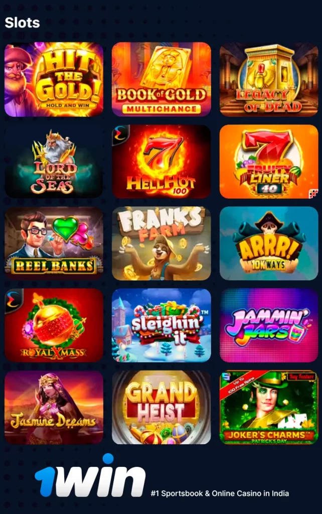 onewin slot games section