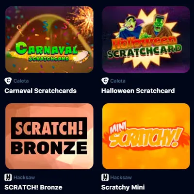 Scratch games section