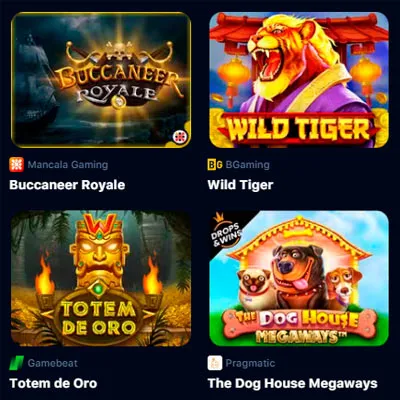 Slots games section